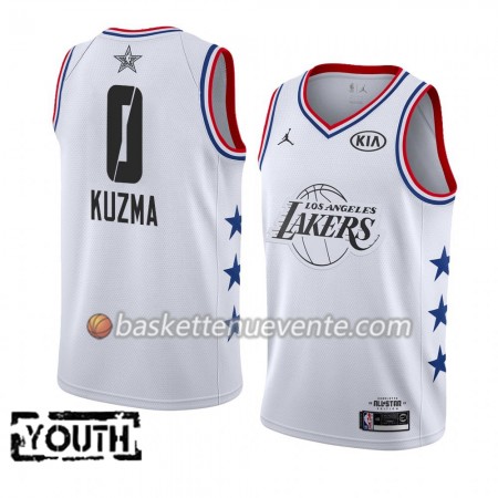 Maillot Basket Los Angeles Lakers Kyle Kuzma 0 2019 All-Star Jordan Brand Blanc Swingman - Enfant